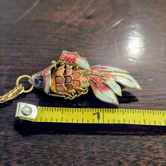Articulated Koi Fish Pendant Necklace - Picture 8 of 10